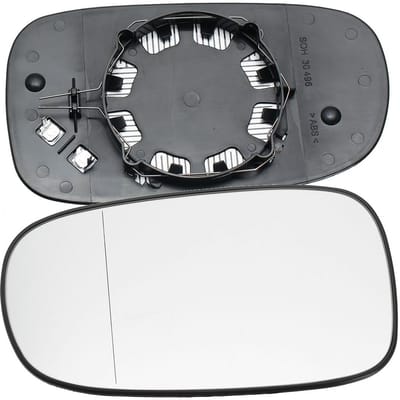 Dailygoods- Spiegel Groothoek - Spiegelglas Helder - Voor SAAB 9-3/9-5 - Afmeting 190 x 107 mm - Verwarmingselement Niet Inbegrepen - Achterplaat Niet Inbegrepen