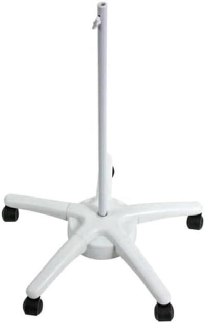 Tafelstandaard met wielen - Loeplamp standaard - Precisiewerk verlichting - Verrijdbaar en stabiel - 75 cm hoogte - Wit