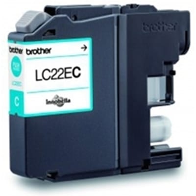 Brother LC22EC inktcartridge, 1 stuk, origineel, cyaan