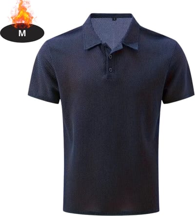 Livano Poloshirt Heren - T-Shirt Heren - Shirt - Overhemd - Polo Shirt - Marineblauw - M