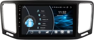 Autoradio met bluetooth - Carplay - Voor Volkswagen VW Sharan 7N (7N1/ 7N2) & Seat Alhambra II (2010-2021) - Geschikt voor Apple en Android - Stereo - Navigatie - Navigatiesysteem auto - 2GB 32GB