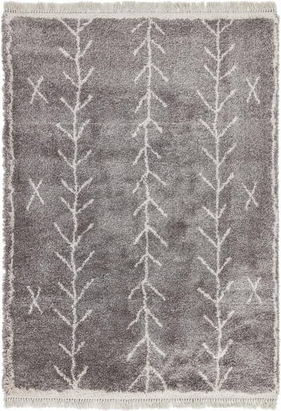 Easy Living - Rocco-Grey-Arrow Vloerkleed - 160x230  - Rechthoek - Berber,Shaggy Tapijt - Modern - Beige, Grijs