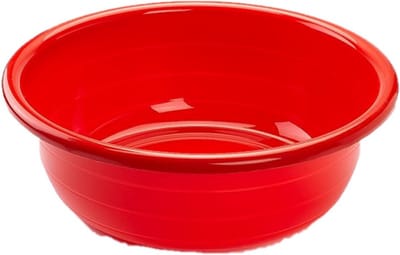 Plasticforte Teiltje - 20 liter - rond - rood - afwasbak - 49 x 17 cm - afwasteil