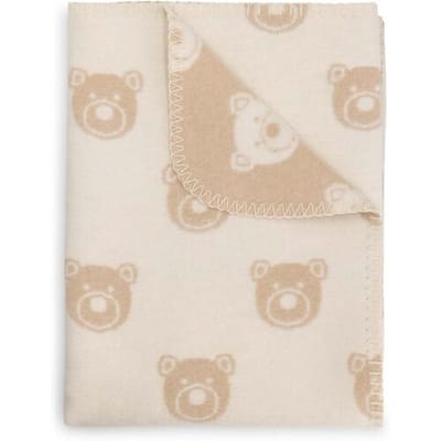 Meyco Prénatal wiegdeken beer Ivory White unisex