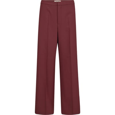 wide fit broek met persplooien model 'Leya'