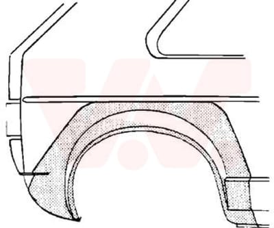 Van Wezel - ACHTER SCHERM VOOR VW GOLF I 1976-1983 ARC099988VWAN