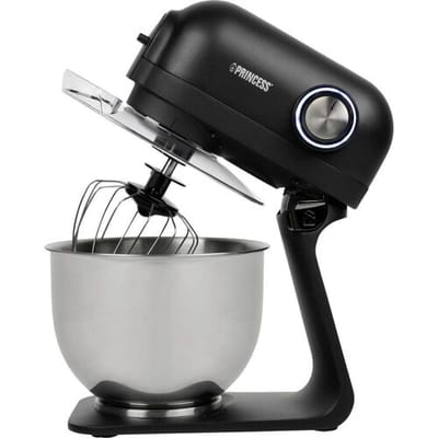 Princess 220137 Keukenmachine - 5 Liter - 1200W - 5 Snelheden en Pulse - RVS mengkom - Aluminium behuizing