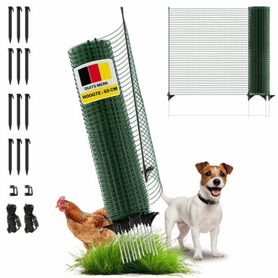 Horizont FIX - Omheiningsnet - 65cm Hoog - 15m Lang - Groen