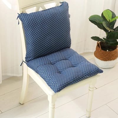 Stoelkussens met Rugleuning - Tuinkussen Set - Comfortabel Zitten - Met Verstelbare Banden - 40 x 40 cm - Meerdere Kleuren