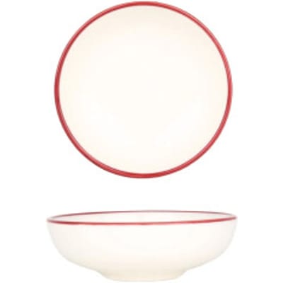 Bonna Serveerschaal - Linea Burgundy - Porselein - 10 cm - set van 2