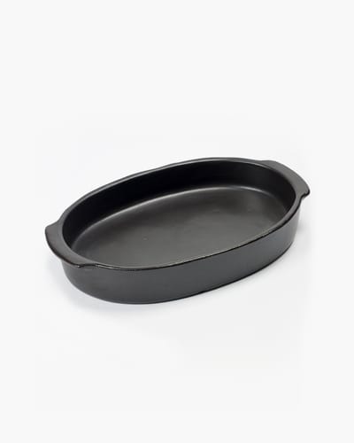 Serax - Pascale Naessens Pure - Ovale Oven-Serveerschaal L - Zwart -