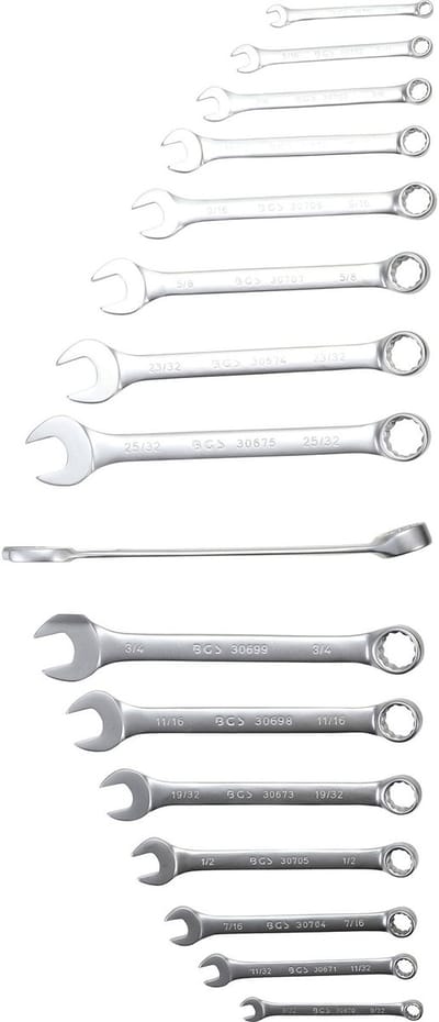 BGS Steekringsleutelset inches 1/4 - 1.1/4 25 delig