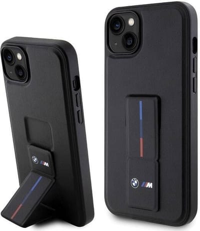 BMW Grip Stand Hot Stamp Case for iPhone 14 / 15 / 13 - Black