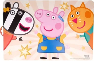 Peppa Pig sterren placemat 43 x 28 cm multicolor