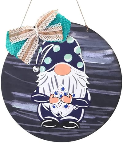 Dailygoods- Deurhanger Welkom - Houten Deurhanger - Decoratieve Deurhanger - Boerderij Stijl - Uniek Ontwerp - Diameter 30 cm - Welkomstbord