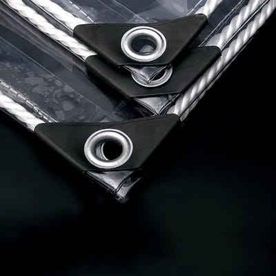 Waterdicht Dekzeil - Transparant Zeildoek PVC - Terras Isoleren - Scheurbestendig Materiaal - 1.7x4.5m - Transparant