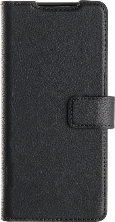 Xqisit - Telefoonhoesje Galaxy S20 - Kunstleer - Zwart- Bookcase
