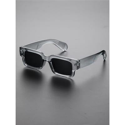 1 STuks Voor Alle Geslachten Vierkant TR90 Frame Trendy Klassieke Zonnebril Voor Buitenreizen UV-bescherming Accessoires Hoge Kwaliteit gray