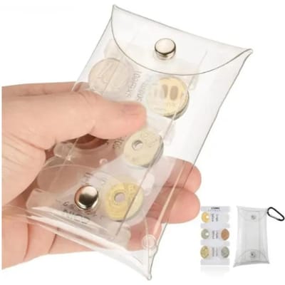 Portemonnee Portefeuilles PVC Draagbaar Reizen Multi-positie Muntzakje Clip Geldzak Japanse Stijl Draagbaar Muntvak