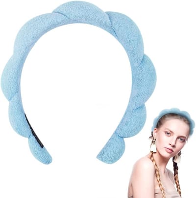 Puffy Haarband voor Dames, Ideaal voor Huidverzorging, Make-up Verwijderen en Douchegebruik, Comfortabele en Stijlvolle Haaraccessoire
