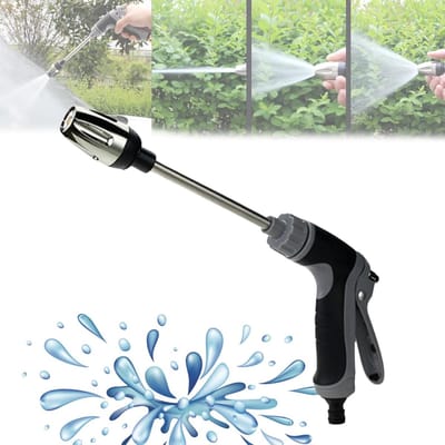 Autowaspistool - Turbo Washer - 14 x 36cm - Spuitpistool voor tuinslang - Waterpistool - 360° draaibaar, verstelbaar mondstuk - voor Auto Reiniging, Tuin Besproeiing en Tuinslang Aansluiting