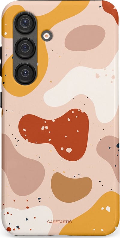 Casetastic Hoesje Geschikt voor Samsung S25 - Stijlvolle Beschermende Duo-layer Case - Terrazzoque