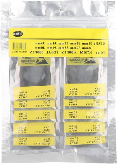 Assortiment van 500 Rubber O-Ringen voor Horlogeherstel, Gasket Seals en Reparatietools voor Horlogemakers