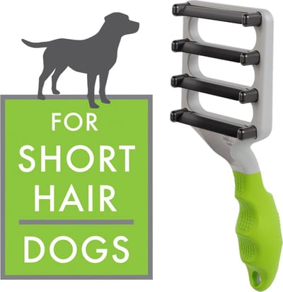 FUR4 DeShedding Tool Groen voor kortharige honden - Ontwolborstel - Veiliger - Zachter en effectiever