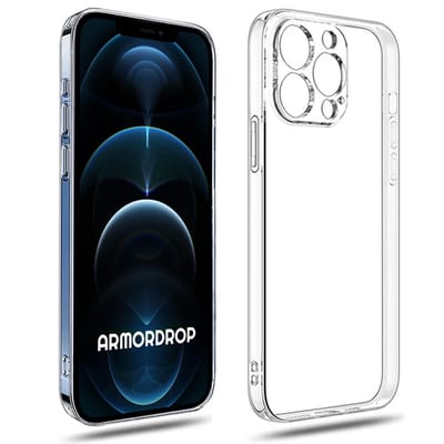 Armordrop Transparant Hoesje Geschikt Voor iPhone 12 Pro Max Hoesje - Stevige Beschermhoesje