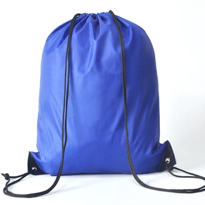 Gymtas - Rugzak - Rugtas kinderen - 12 liter - Zwemtas - Kinderrugzak - Drawstring bag - Met trekkoord - Sporttas - 45x34 cm - Donkerblauw - Jonyx