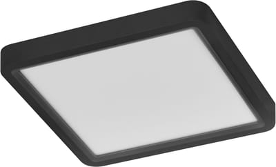 OSRAM ORBIS Quickfix 195x195mm LED Plafondlamp, 16W, 3000K warm wit, 1200lm, Click-DIM, Zwart, Kunststof/Metaal