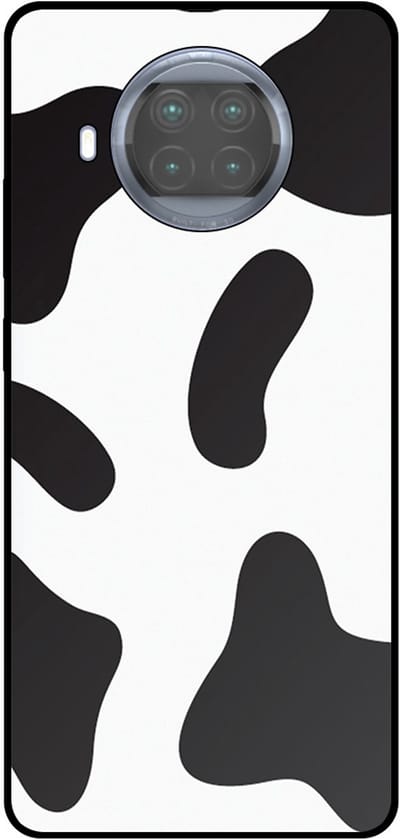 Smartphonica Telefoonhoesje Geschikt voor Xiaomi Mi 10T Lite met Koeienvlekken Opdruk - TPU Backcover Case With Cow Patches Design geschikt voor Xiaomi Mi 10T Lite