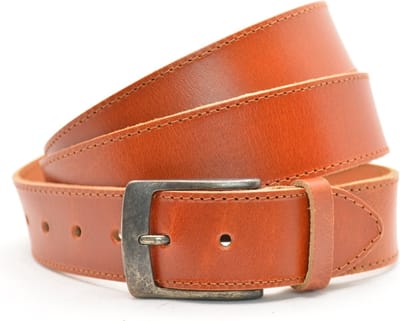 Timbelt nerflederen XXL riem - 100% nerfleer - cognac XXL riem - riemmaat 145 - totale lengte 160cm