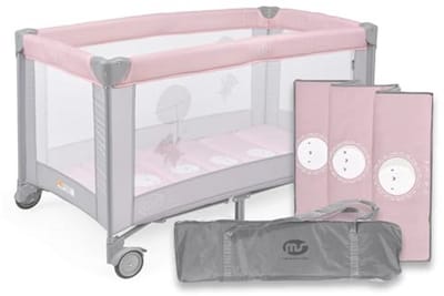 Reiswieg 120x60 cm - Opvouwbaar, Licht en Stabiel voor Bornen vanaf 0+ Maanden
