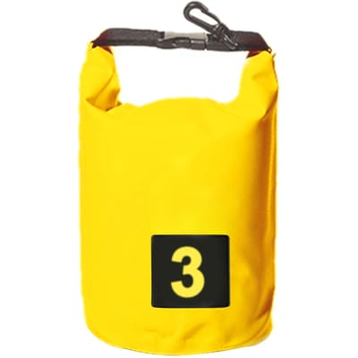 Waterdichte Emmer Tas Waterafstotende Droge Tas Modern voor Buiten Raften Kamperen 3L Geel Yellow