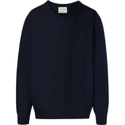 Ronde hals klassiek shirt met borduursel van een racket Silbon