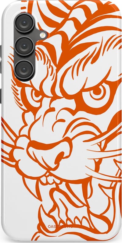 Casetastic Hoesje Geschikt voor Samsung S23 FE - Stijlvolle Beschermende Duo-layer Case - Wilde lijnen
