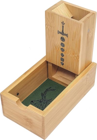 Dobbeltoren voor tabletop rollenspellen - Inklapbaar en van duurzaam hout