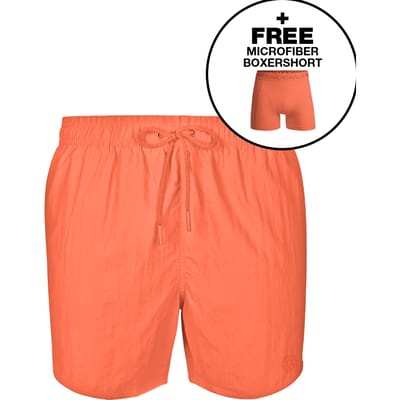 Muchachomalo Jongens Zwembroek + Boxershort - Maat 158/164 - Oranje - Boys Swimshort