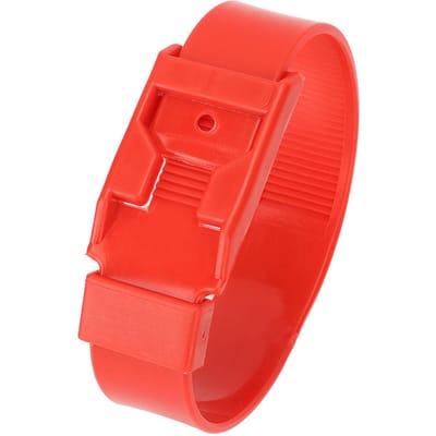 10 Stuks Geitenhalsband Schapen Identificatiebanden Vee Markeerring Landbouwmateriaal 36cm Rood red