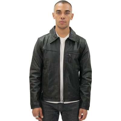 Harrington koeienhuid leren herenjack-Lima