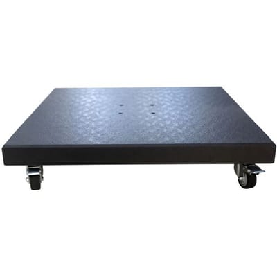 AXI Parasolvoet Graniet met Wielen Zwart - 80 x 80 cm