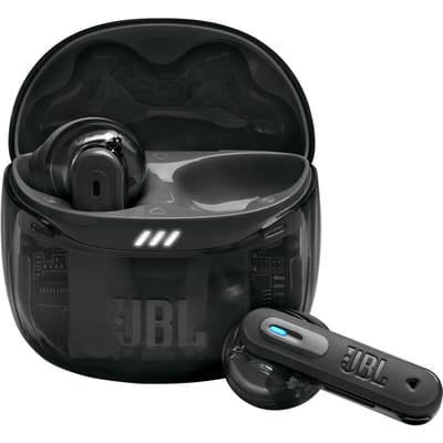 JBL Tune Flex 2 - Noise Cancelling Oordopjes - Draadloos Bluetooth - True Wireless In-ear - 48 uur speeltijd - Open of Gesloten Pasvorm - IP54 - Ghost Black