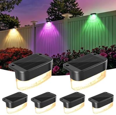 Zonnelampen voor Buiten - 6 Stuks, Waterdicht, 11 Modi, Warmwit en Kleurveranderende Verlichting