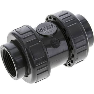 PVC Terugslagklep Rp 1 1/4'' 0.012-16bar (0.17-232psi)