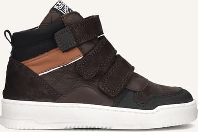 Develab 45889 Sneakers Jongens - Leren Sneaker - Bruin - Maat 30