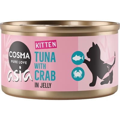 Cosma Asia Kitten in Jelly 6 x 85 g Tonijn met krabvlees