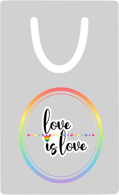 Hacebo® - LGBTQ cadeau - metalen boekenlegger- Lgbt - Pride vlag - LGBTQ cadeau - met opdruk - lgbt - Pride month - lgbtq vlag - gay pride - met tekst - opdruk - leuke pride spullen - verjaardag - cadeau - gift Bladwijzer boekenleggers - 7.6 cm x 5cm