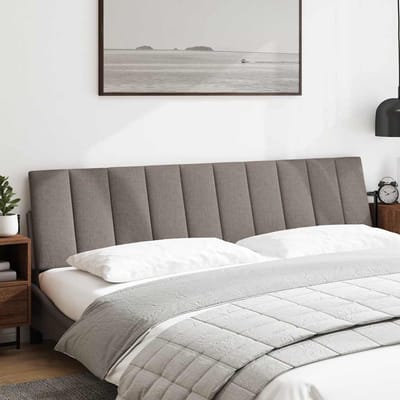 vidaXL - Hoofdbordkussen - "Hanko" - 200 - cm - stof - taupe