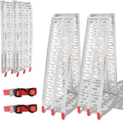Inklapbare Aluminium Oprijplaten voor Voertuigen - Antislip Laadrails - Max. 680 kg